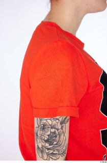 Rada arm casual dressed orange t-shirt sleeve upper body 0002.jpg